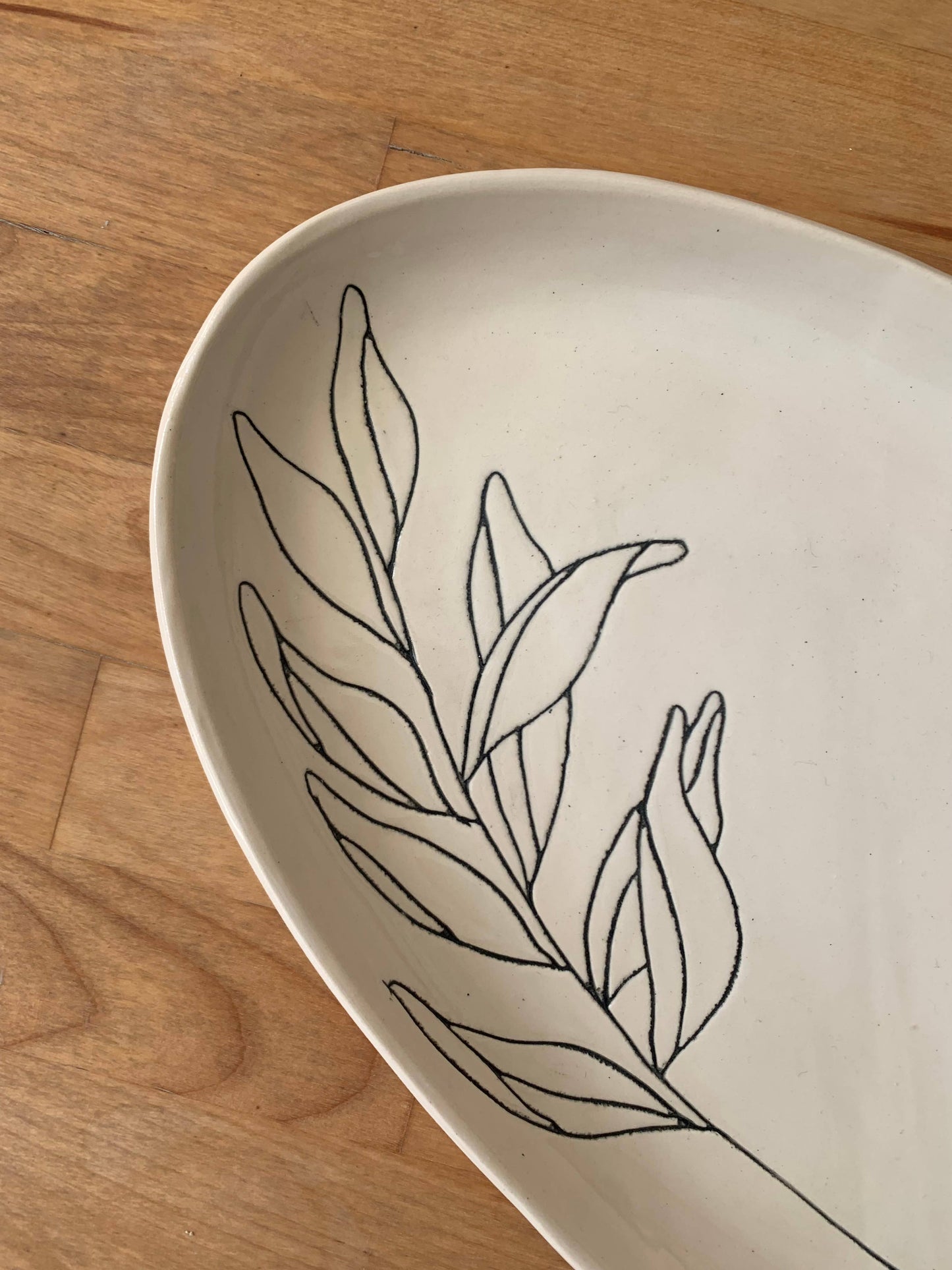 Oval Platter: Sage