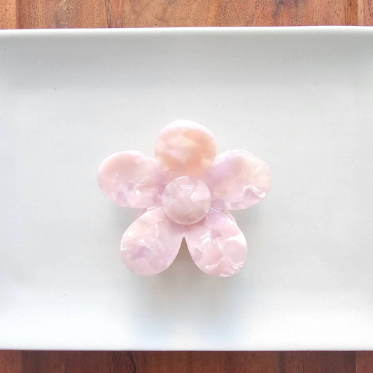 Flower Power Hair Claw - Ballet Slipper Pink
