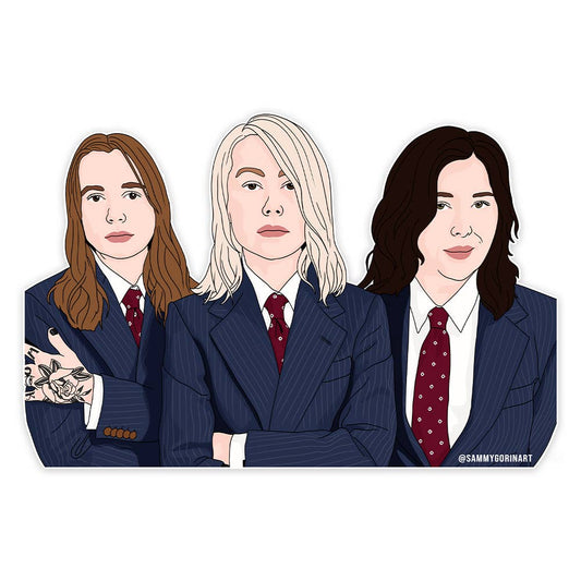 Boygenius, Julien Baker, Phoebe Bridgers, Lucy Dacus Sticker