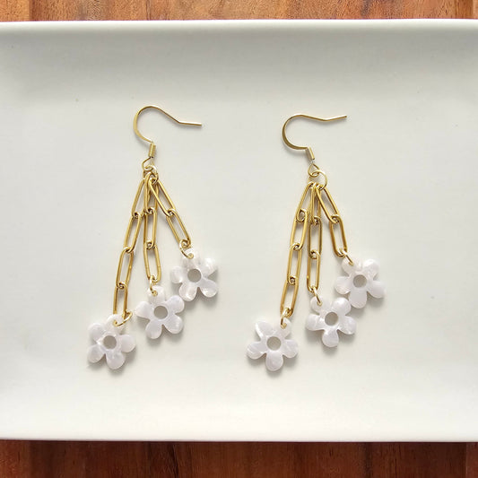 Bloom Earrings - Pearl