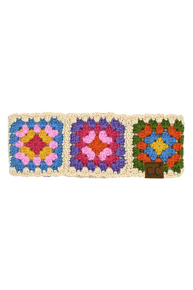 C.C Multi Color Crochet Handmade Headwrap