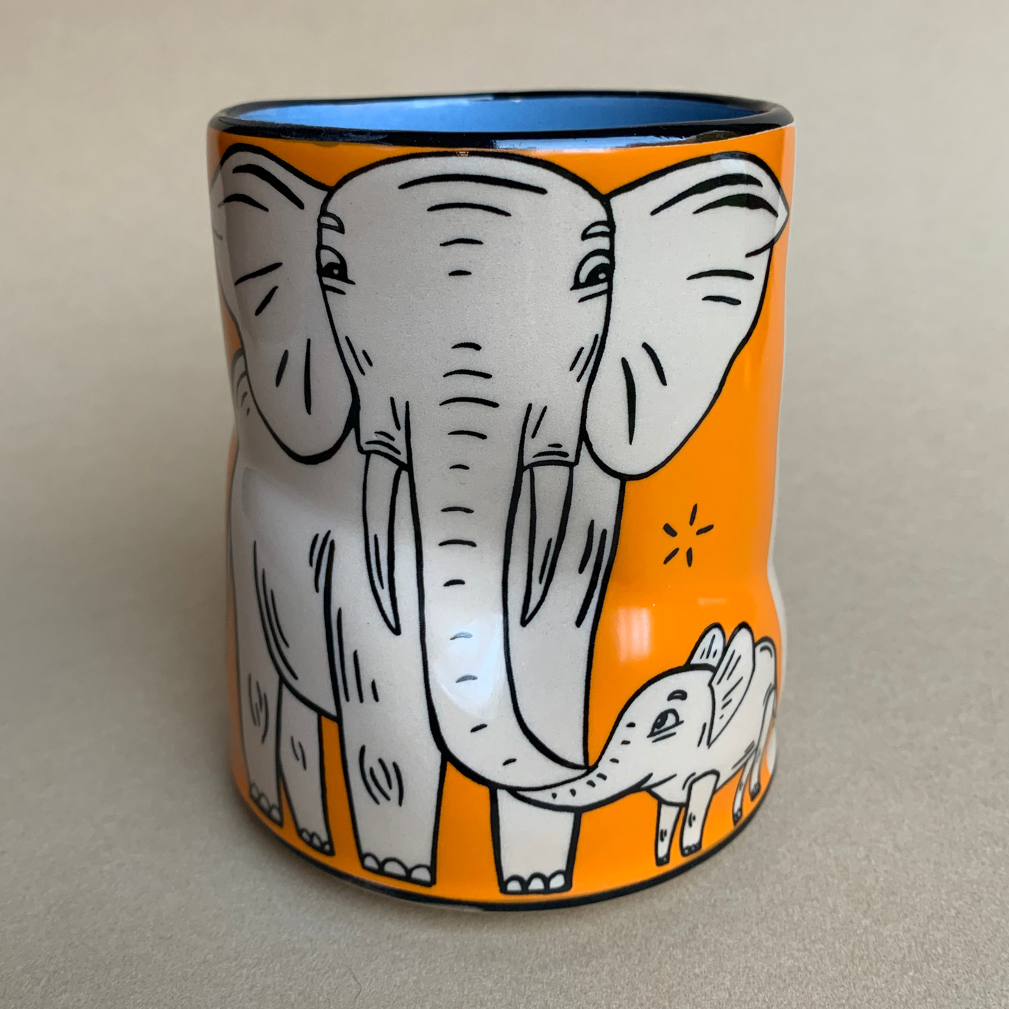 Lucky Elephant Cup - XLarge Ceramic Mug