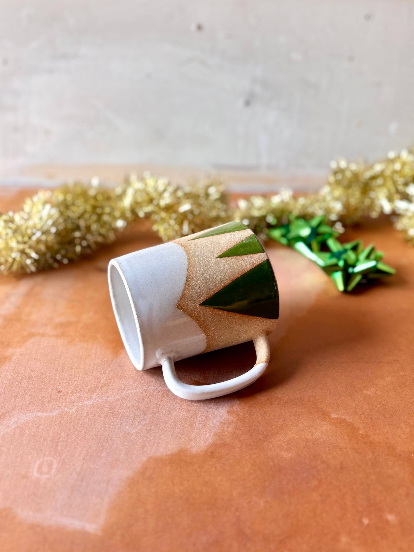 Evergreen Peaks - Handmade Ceramic Holiday Mug