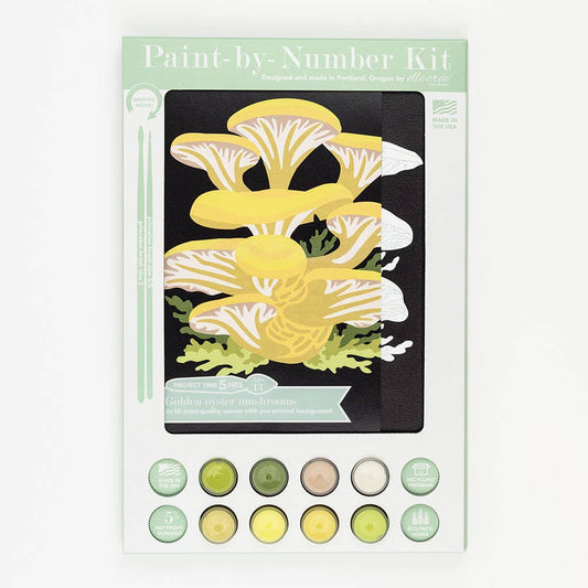 Golden Oyster Mushrooms Paint-by-Number Kit