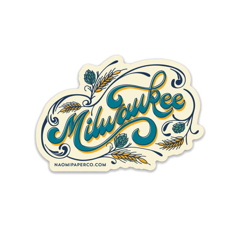 Vintage Script Milwaukee Sticker