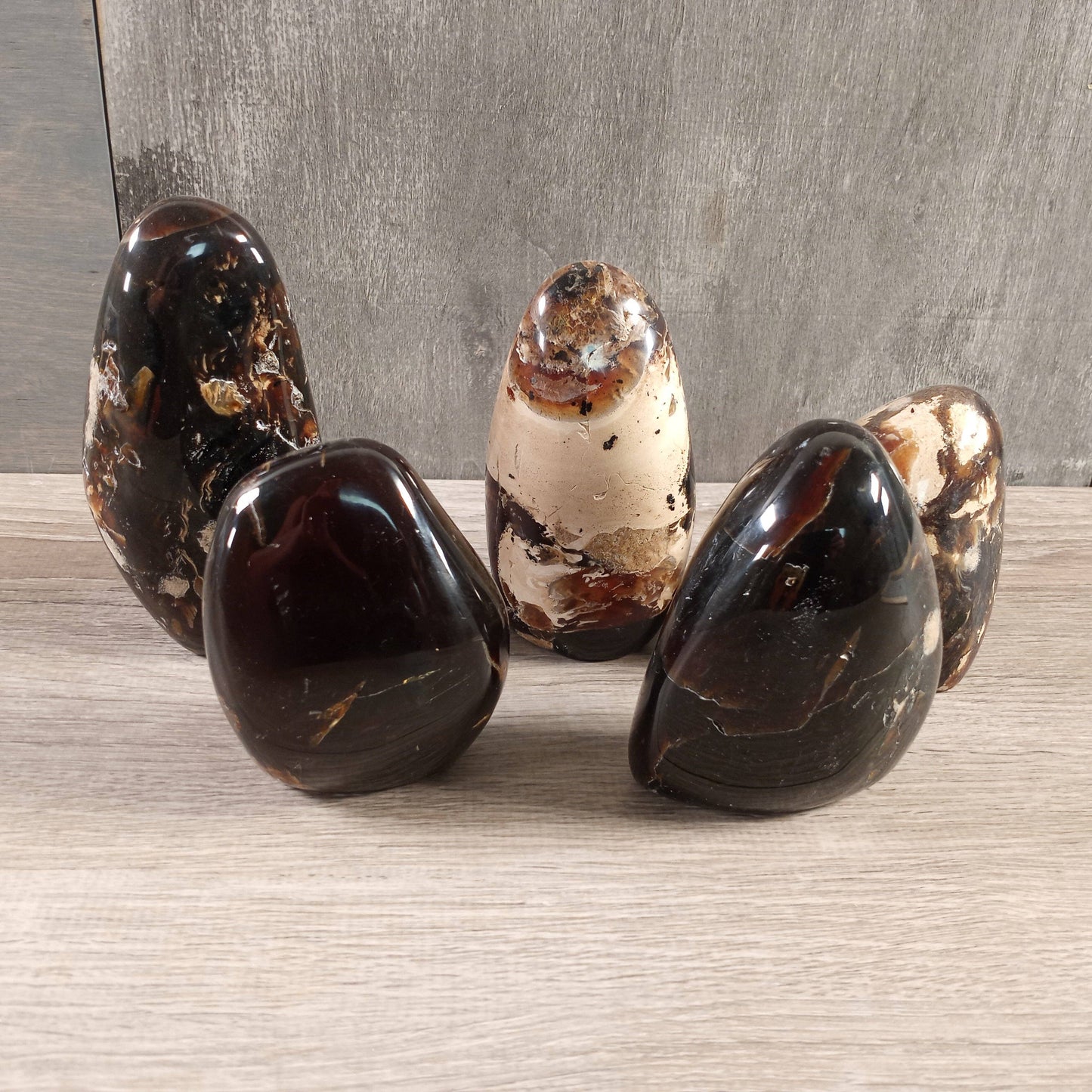 Indonesian Black Amber Freeform for Crystal Shops