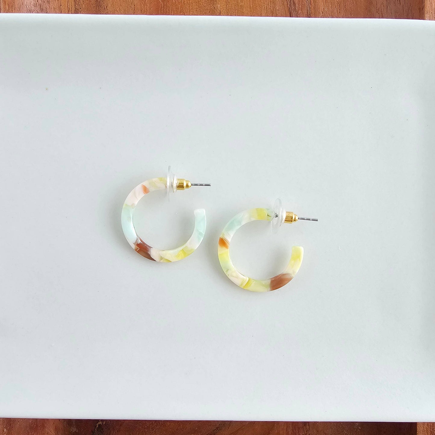 Cam Mini Hoops - Citron Zest