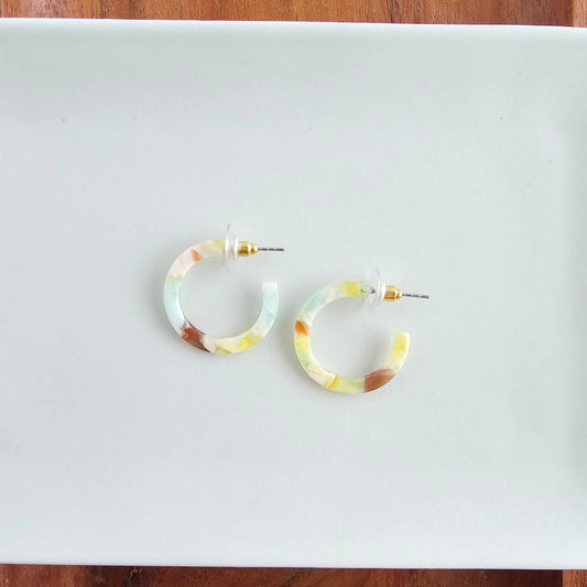 Cam Mini Hoops - Citron Zest