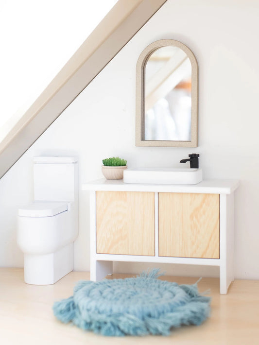 Dollhouse Gold Frame Mirror - Arch