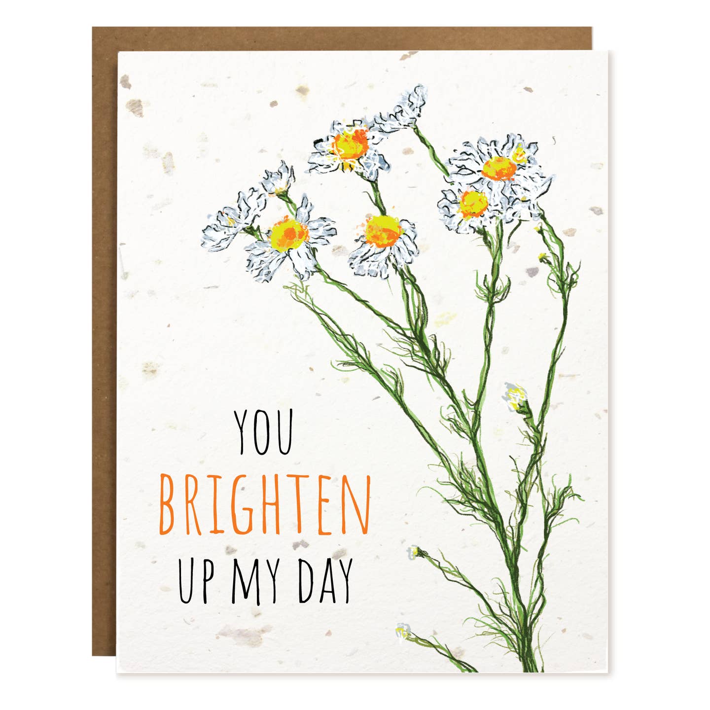 You Brighten My Day Plantable Card