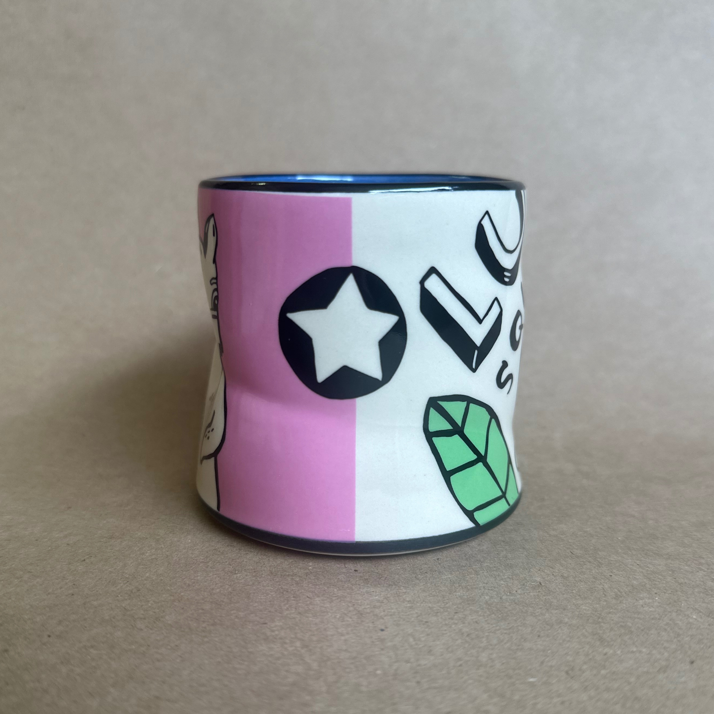 Lucky Squirrel Cup - Medium Ceramic Mug