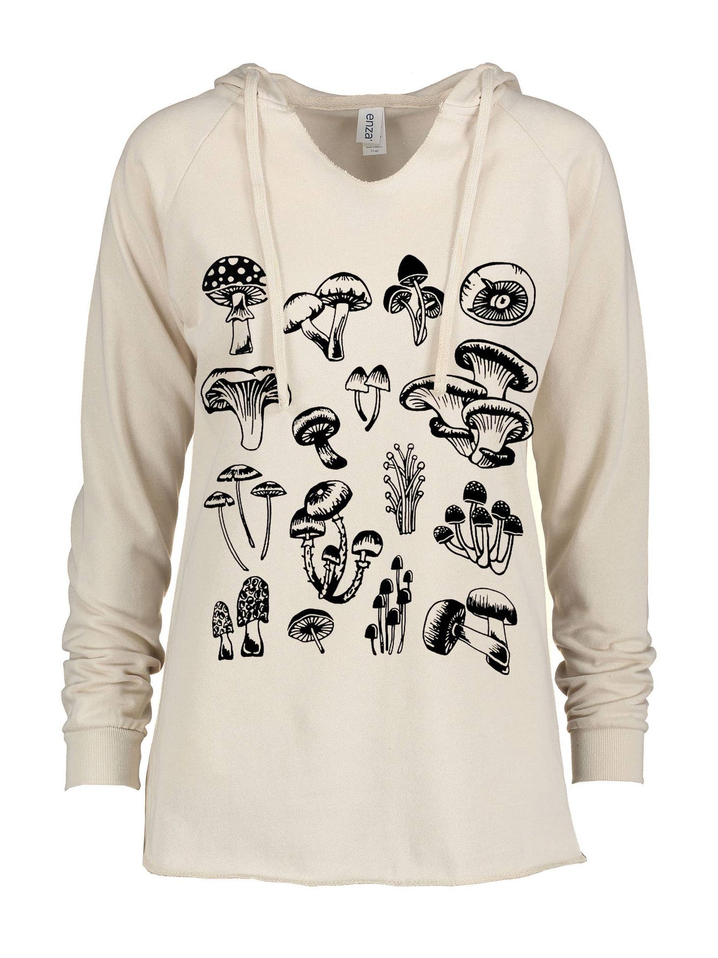 Mushroom Print Beach Pullover