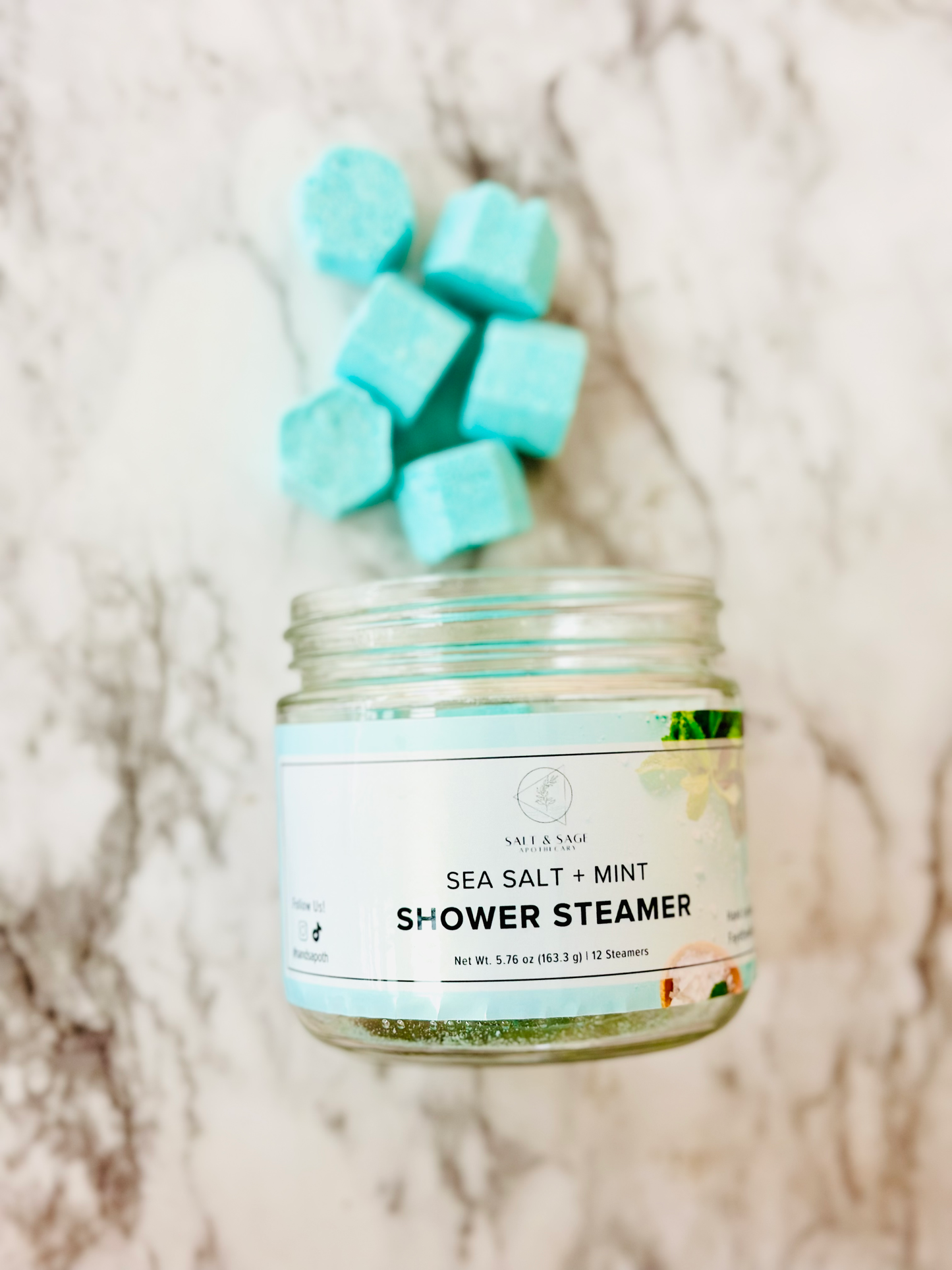 Sea Salt + Mint Mini Shower Steamers