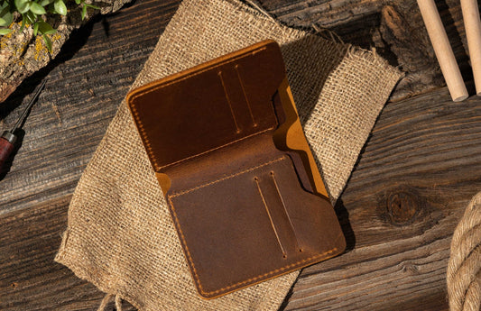 Genuine Leather Bifold Wallet