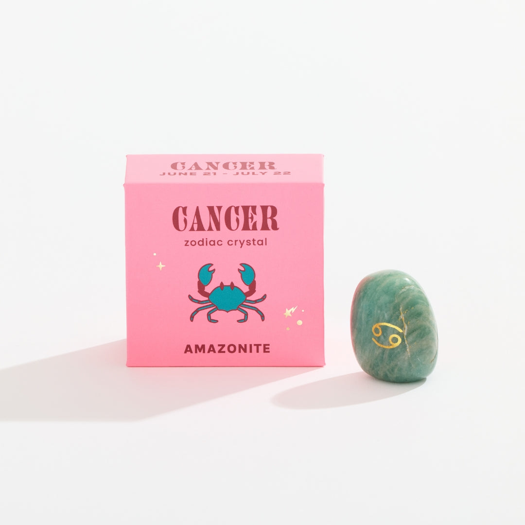 Cancer Boxed Zodiac Crystal - Amazonite