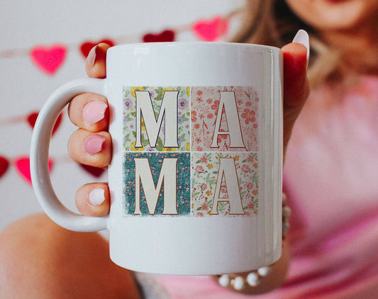 Mama Boho Quilt Coffee Mug
