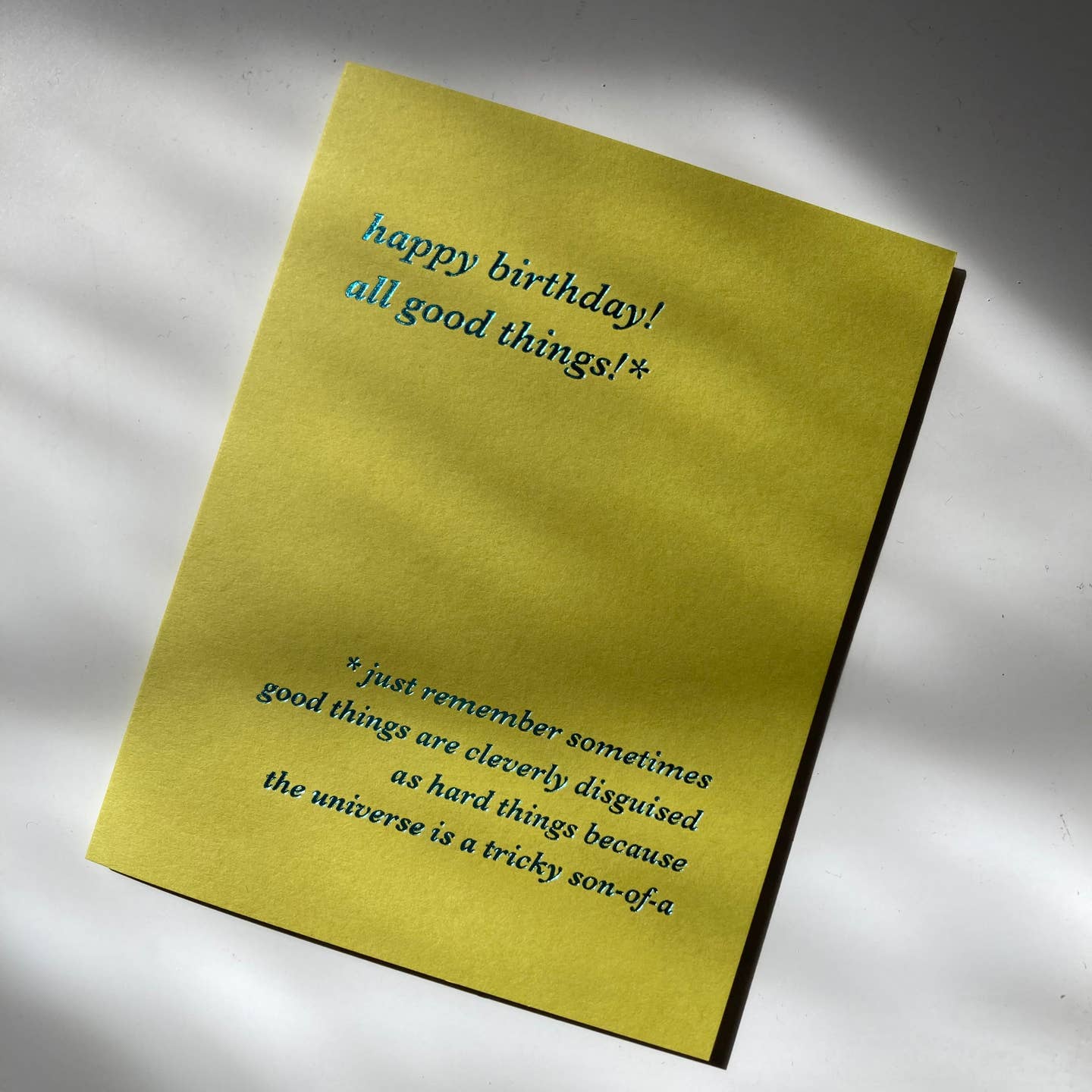 All Good Things Birthday Card