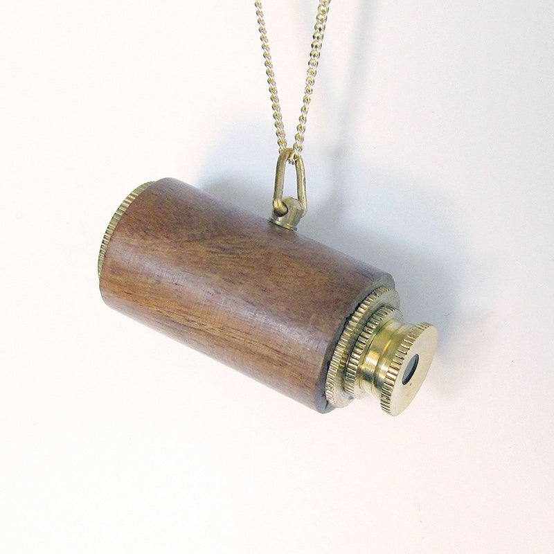 Wood Telescope Necklace