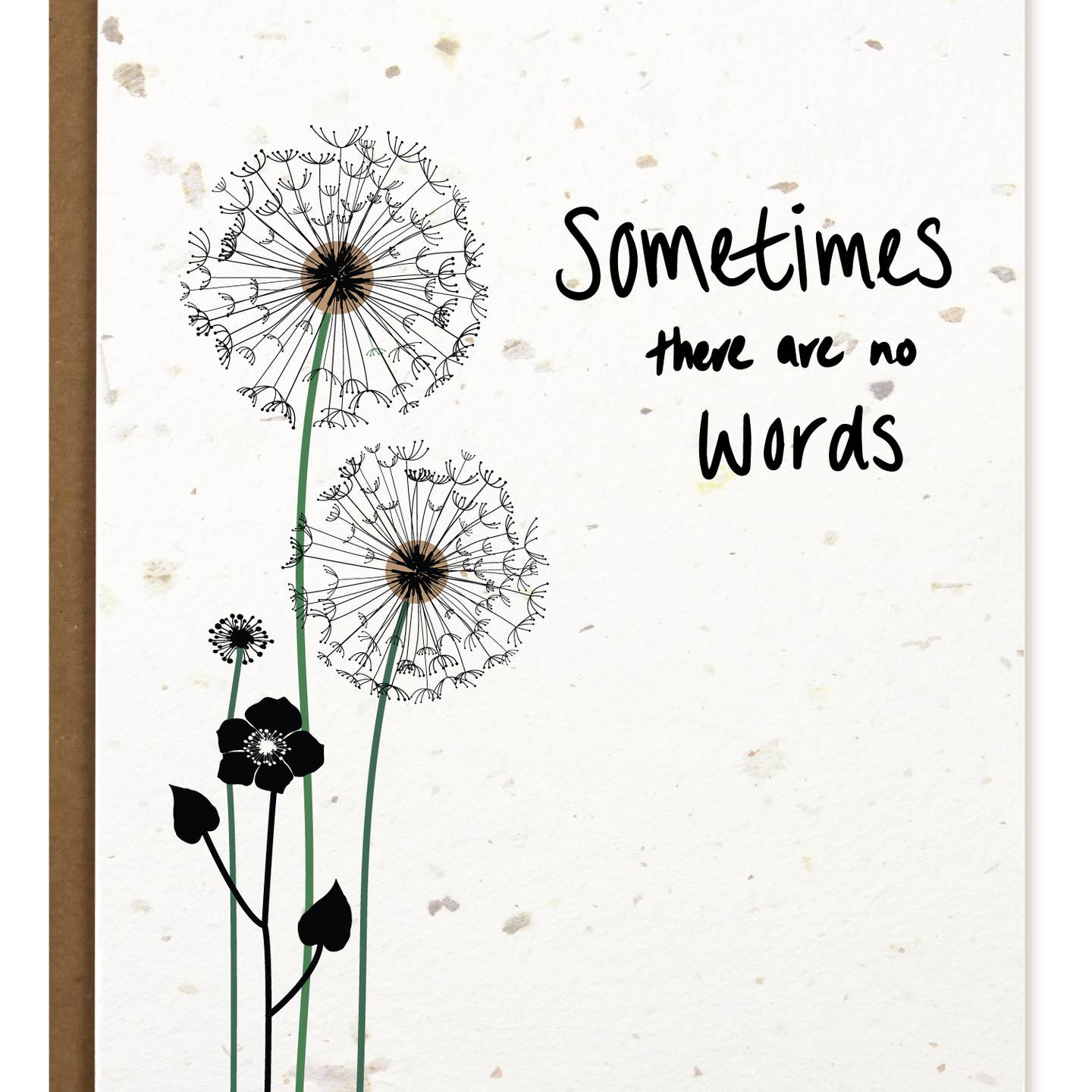 No Words Sympathy Plantable Card