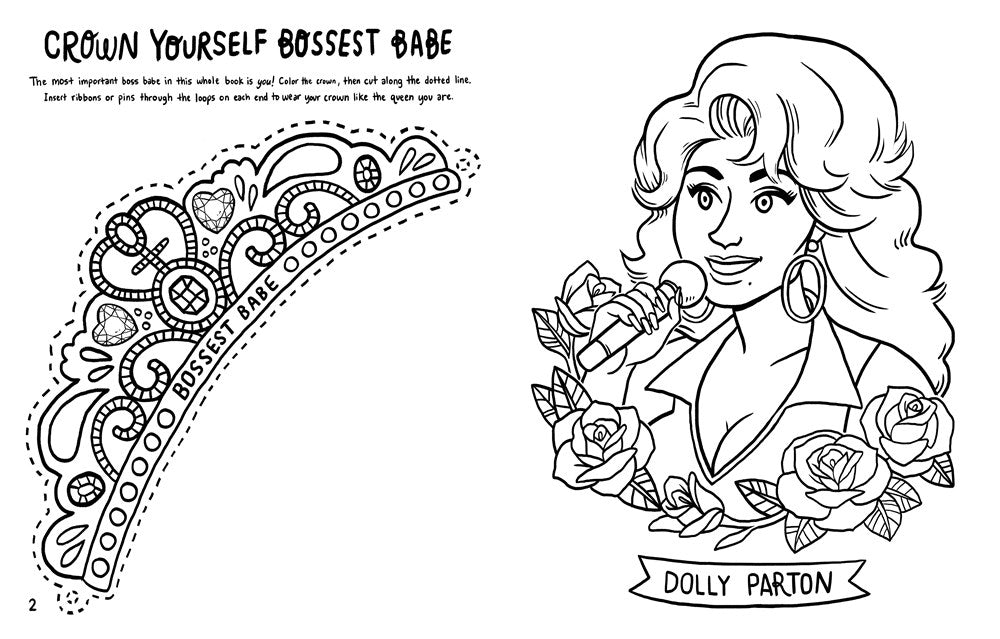 Boss Babes Coloring and Activity Book