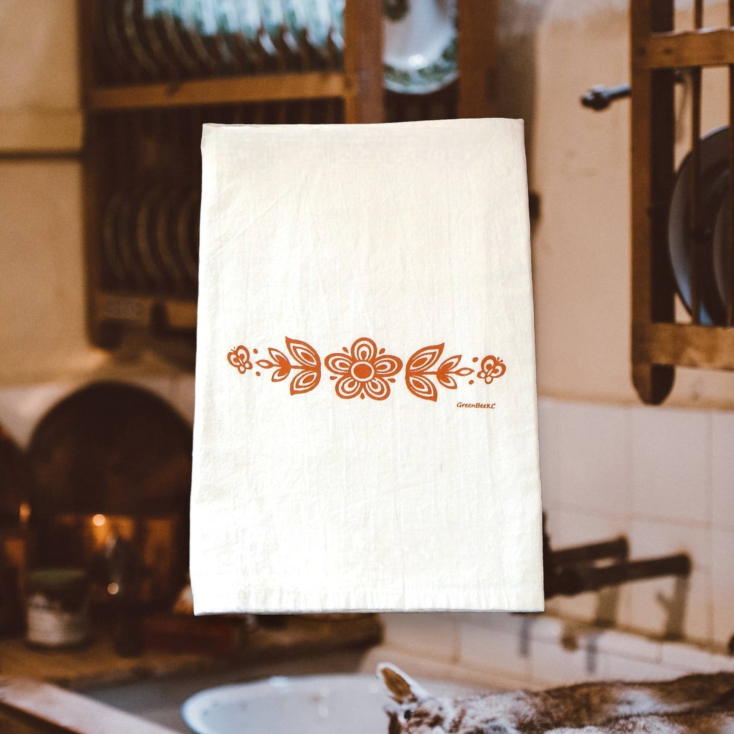 Butterfly Gold Towel