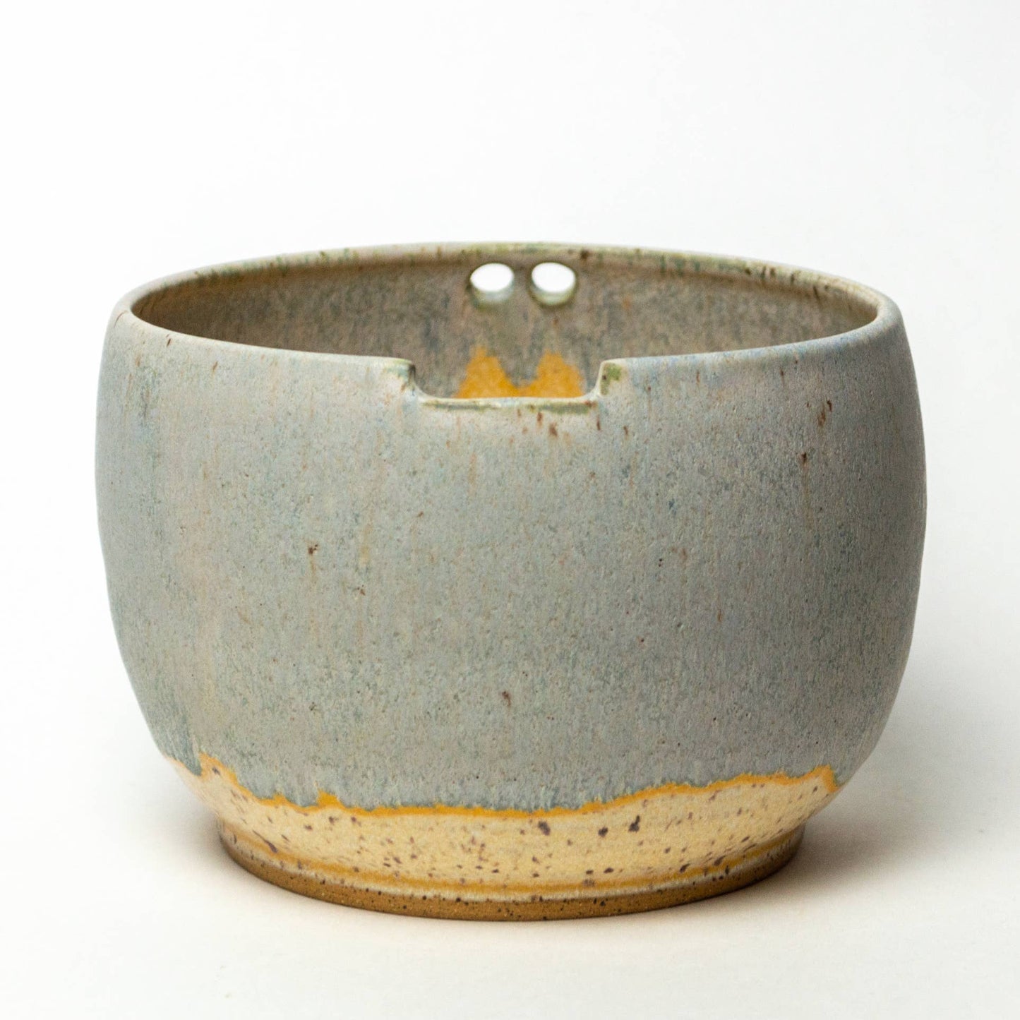 Rice/Noodle Bowl - Handmade Stoneware Clay - Blue