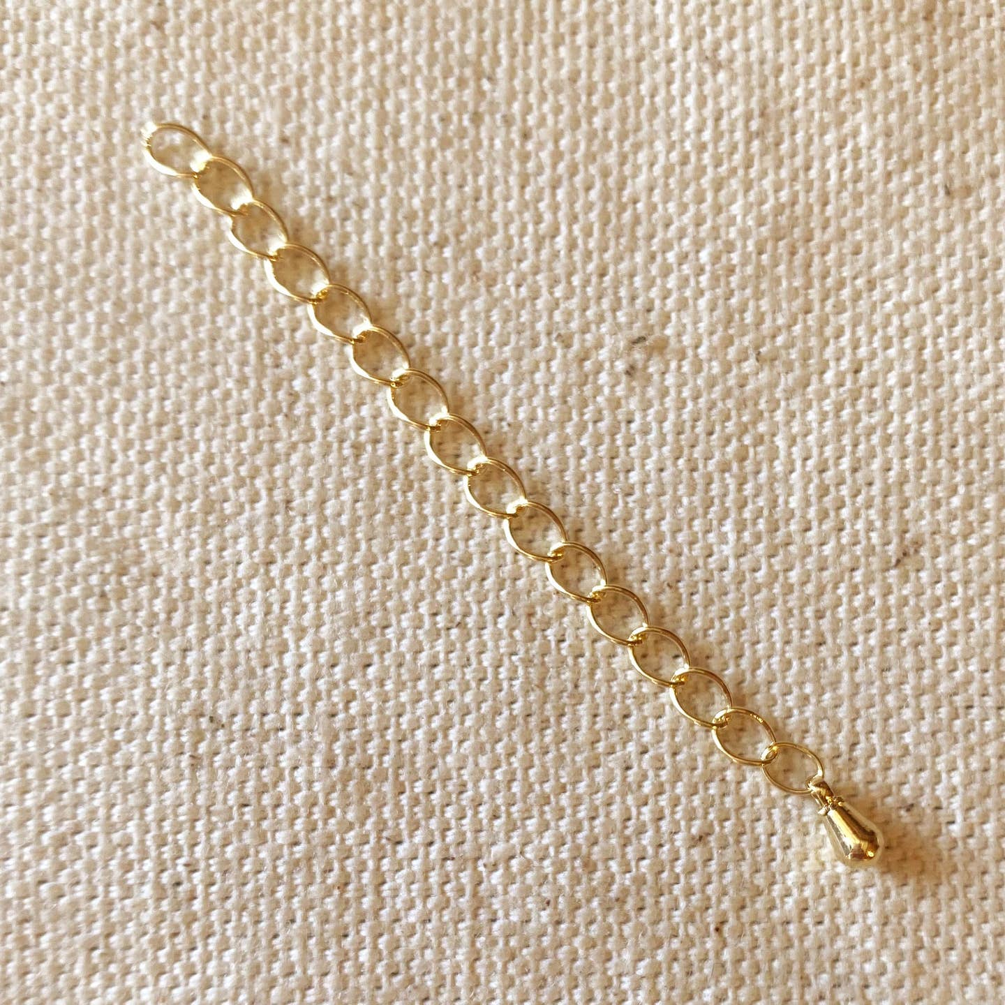 18k Gold Filled Necklace Extender - Teardrop