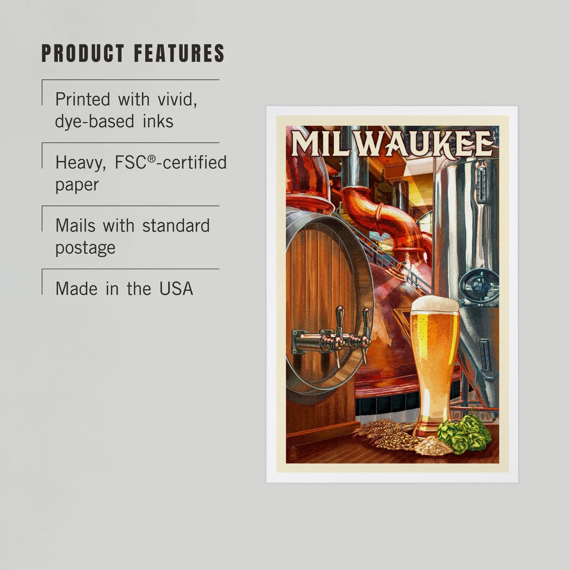 Milwaukee Art of the Beer Premium Postcard