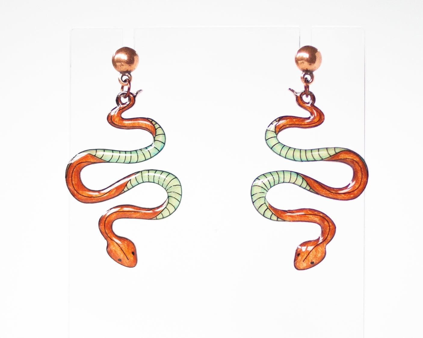 Boho Snake Serpent Earrings