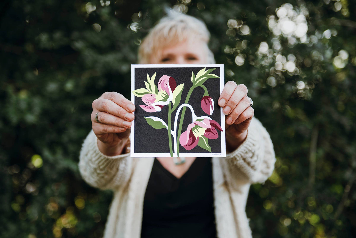 Hellebores MINI Paint-by-Number Kit