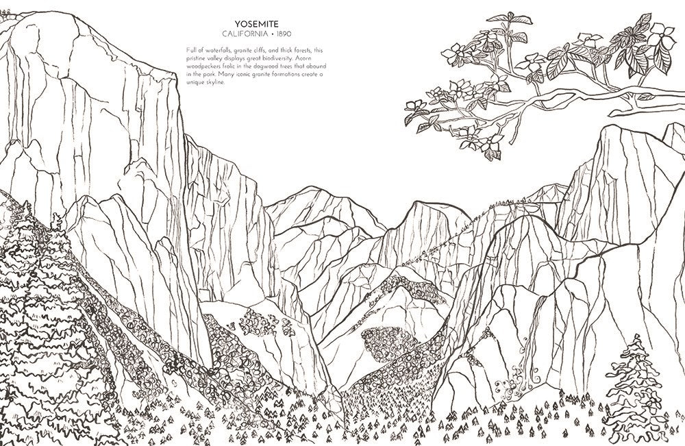 The National Parks Coloring Book