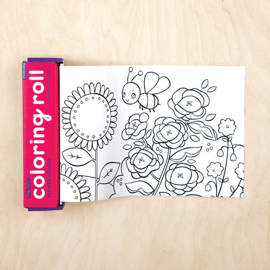 Coloring Roll Mini Flower Garden