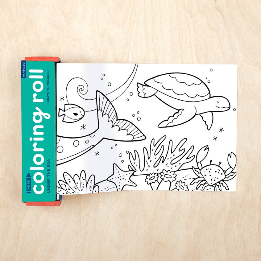 Coloring Roll Mini Under The Sea