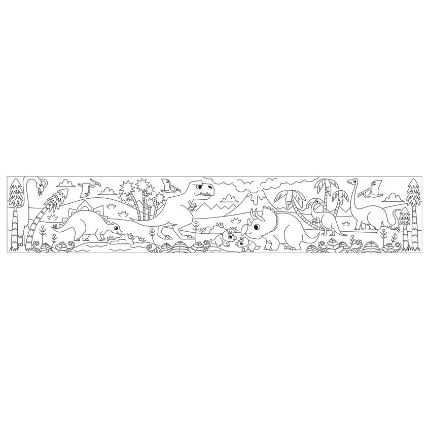 Coloring Roll Mini Mighty Dinosaurs