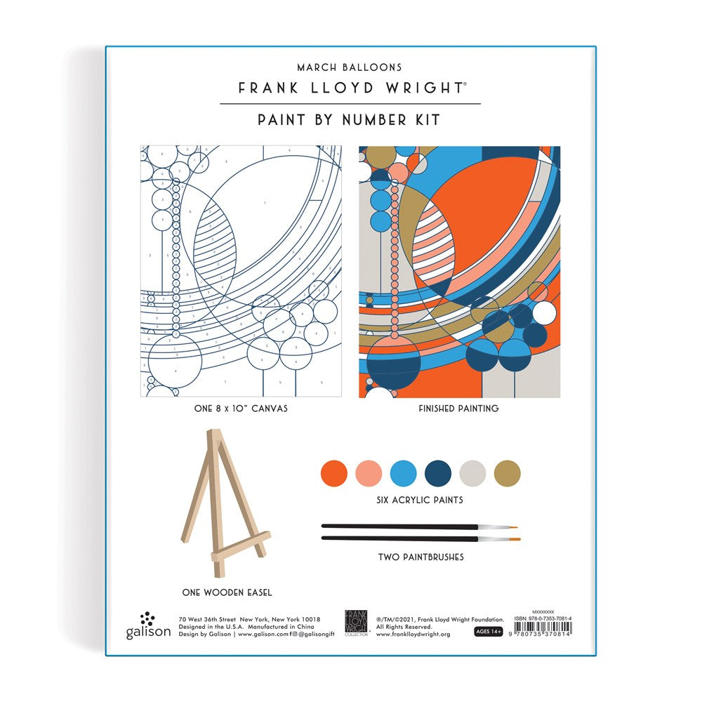 Frank Lloyd Wright March Balloons Paint By Number