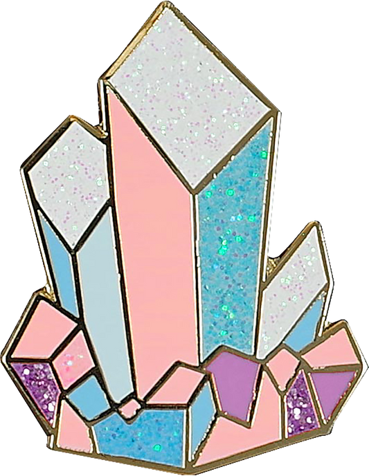 Crystals Enamel Pin