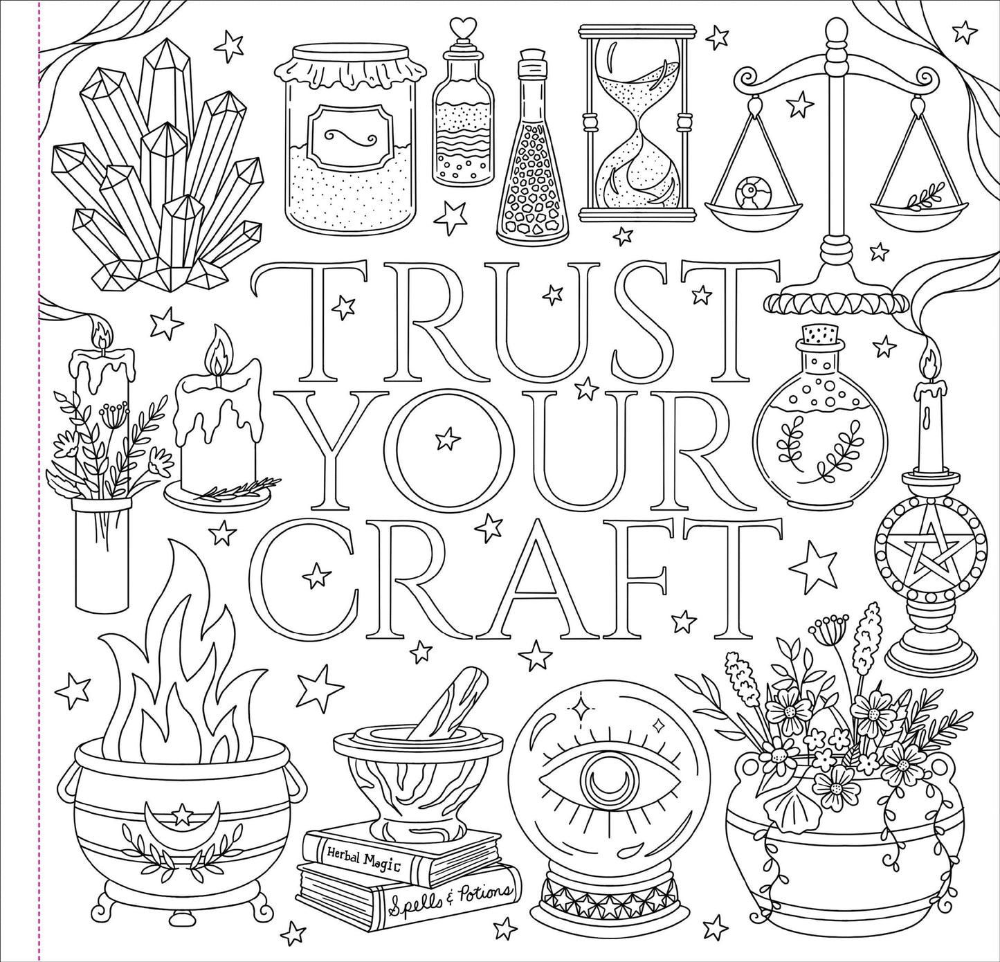 Witchcraft & Wonder Artist's Coloring Book