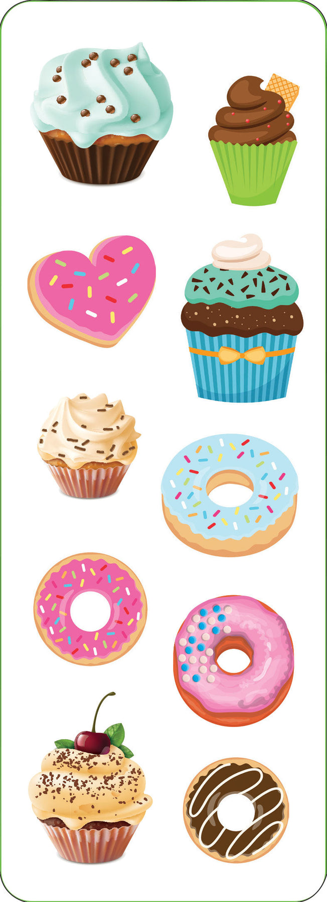 Cupcakes & Donuts Sticker Set