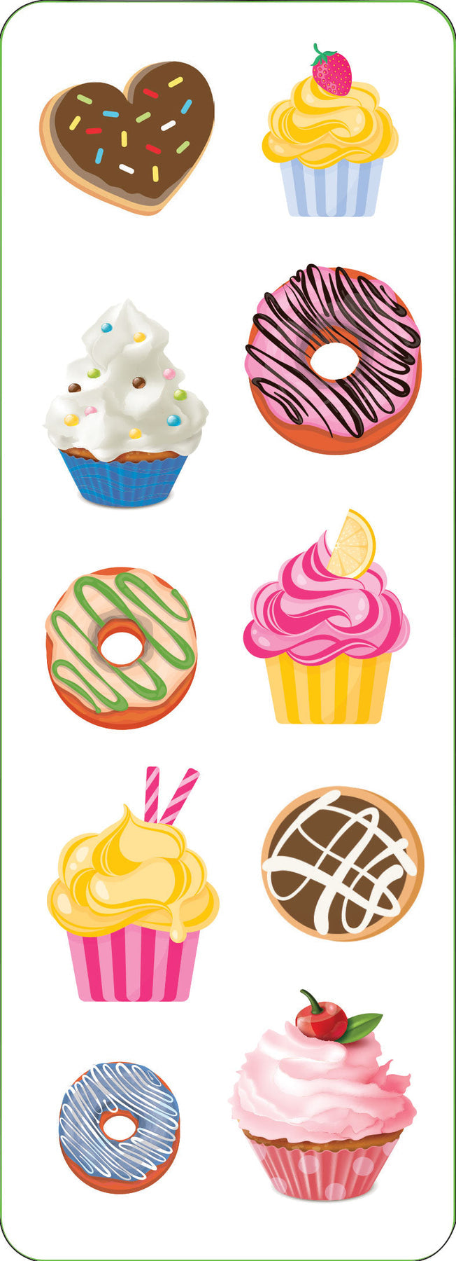 Cupcakes & Donuts Sticker Set