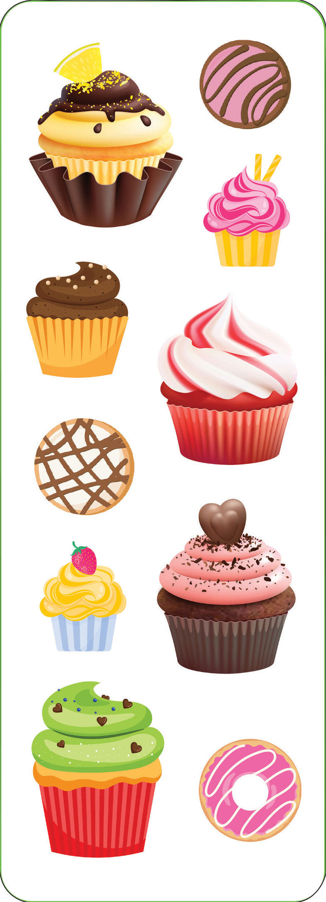 Cupcakes & Donuts Sticker Set