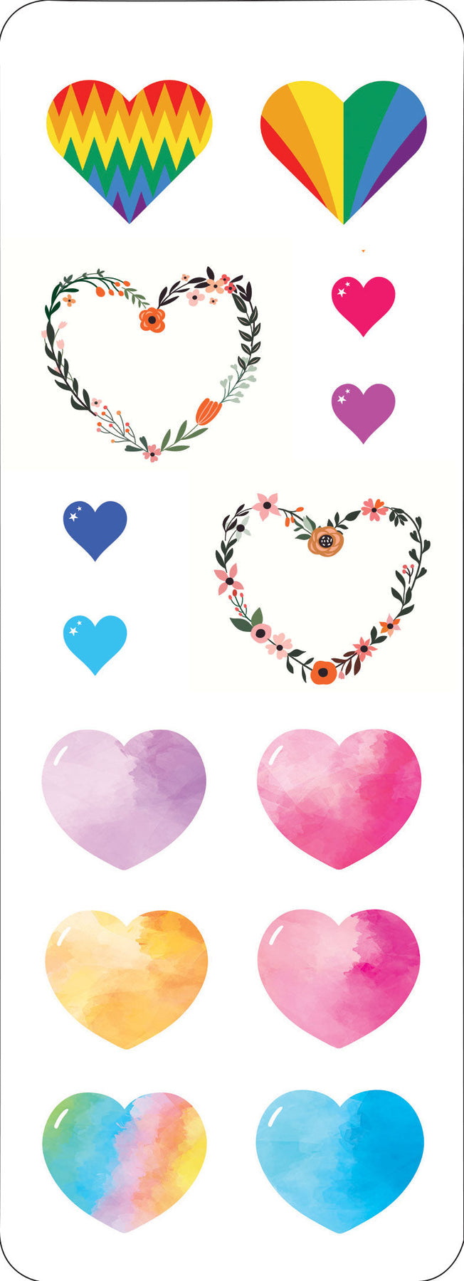 Hearts Sticker Set