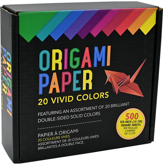 Origami Paper 20 Vivid Colors (500 Sheets)