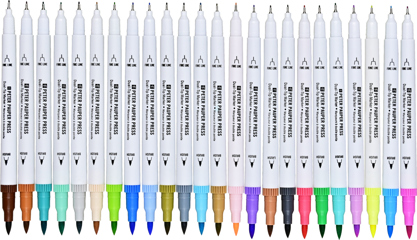 Studio Series Dual-Tip Pastel Markers (Set of 24)