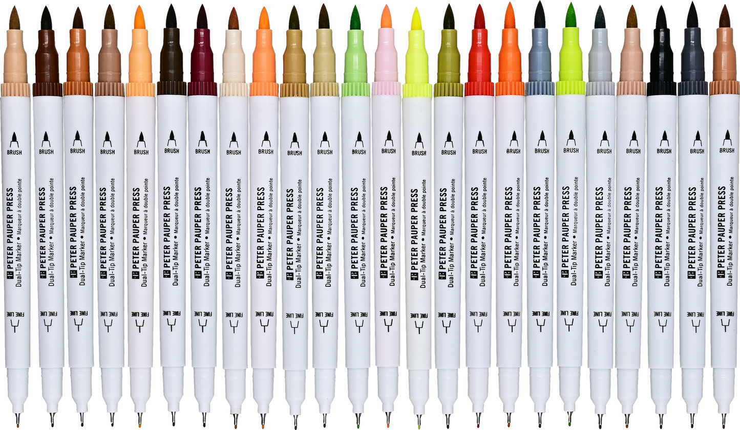 Studio Series Dual-Tip Skin Tone Markers (Set of 24)