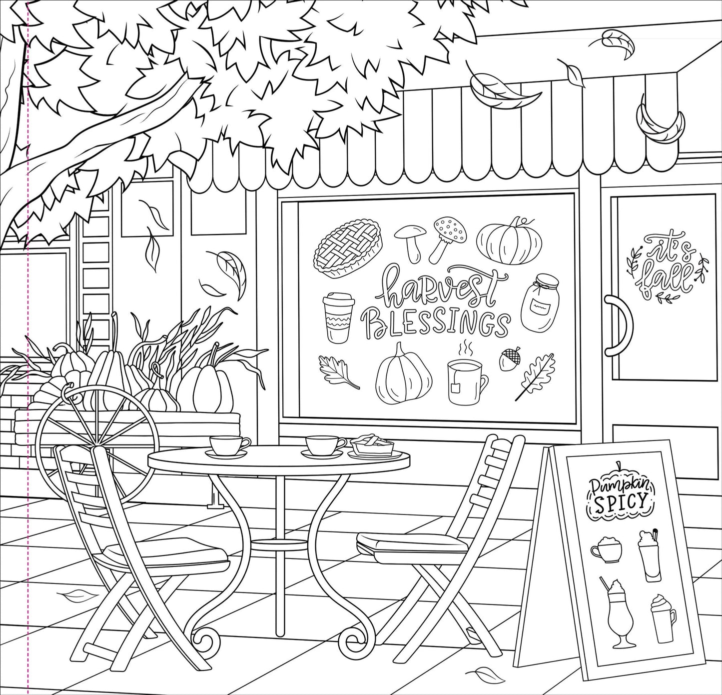 Autumn Dreams Adult Coloring Book