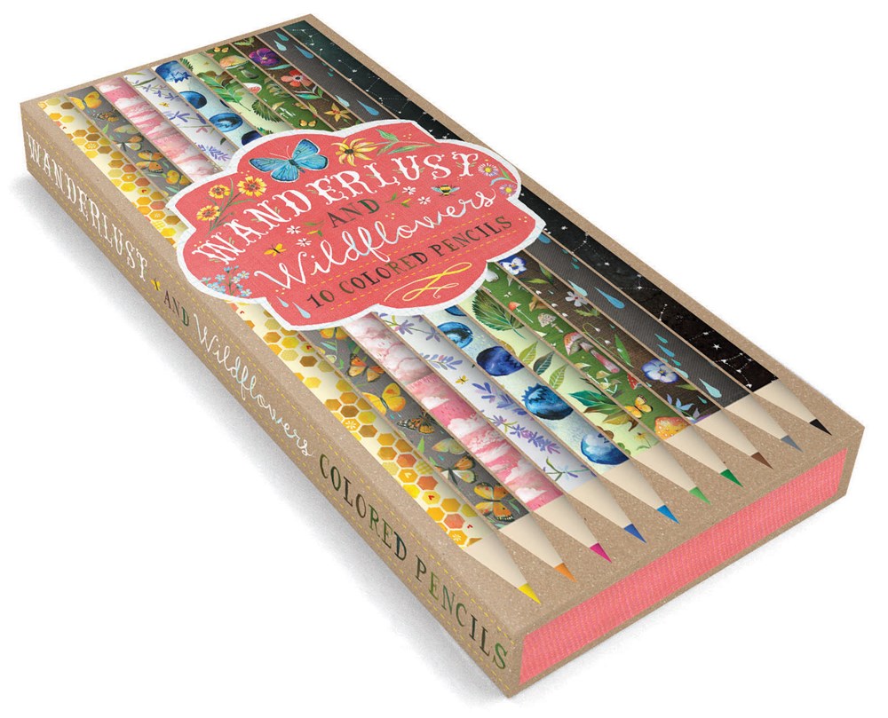 Wanderlust and Wildflowers Colored Pencils Set of 10