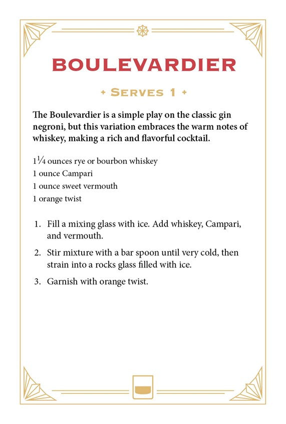 Whiskey Cocktail Cards A-Z