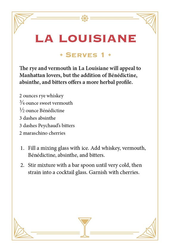 Whiskey Cocktail Cards A-Z