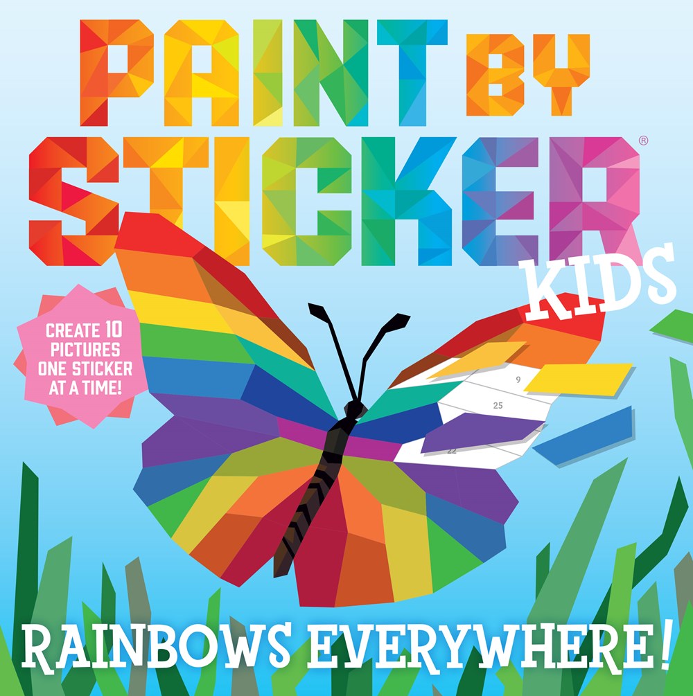 Paint by Sticker Kids Rainbows Everywhere!