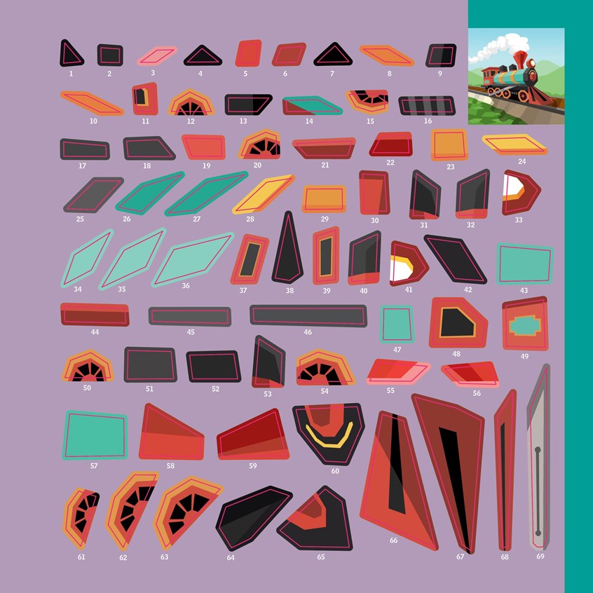 Paint By Sticker Kids Trucks, Trains, & More